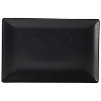 Click for a bigger picture.Luna Stoneware Black Rectangular Plate 30 x 20cm/ 12 x 8"