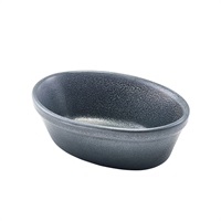 Click for a bigger picture.Forge Graphite Stoneware Oval Pie Dish 16cm