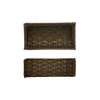 Click for a bigger picture.Foldable Polywicker GN 1/3 Basket 32.5 x 17.6 x 10cm