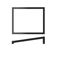 Click for a bigger picture.Black Luxor Metal GN 1/2 Angled Riser 32.5 x 26.5 x 7cm