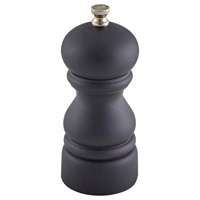 Click for a bigger picture.Genware Salt Or Pepper Grinder Matt Black 12.7cm